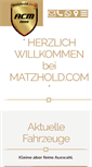 Mobile Screenshot of matzhold.com